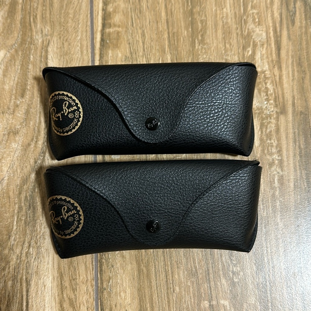 (2) Empty RayBan Sunglasses Cases